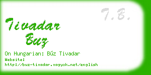 tivadar buz business card